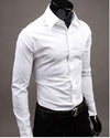 Business Shirt Men Young Men'S Self-Cultivation Workwear Best Man White Shirt Dress