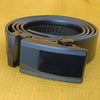 Microfiber Leather Belt For Men BLACK Ratchet Belt Automatic Buckle Closure USA